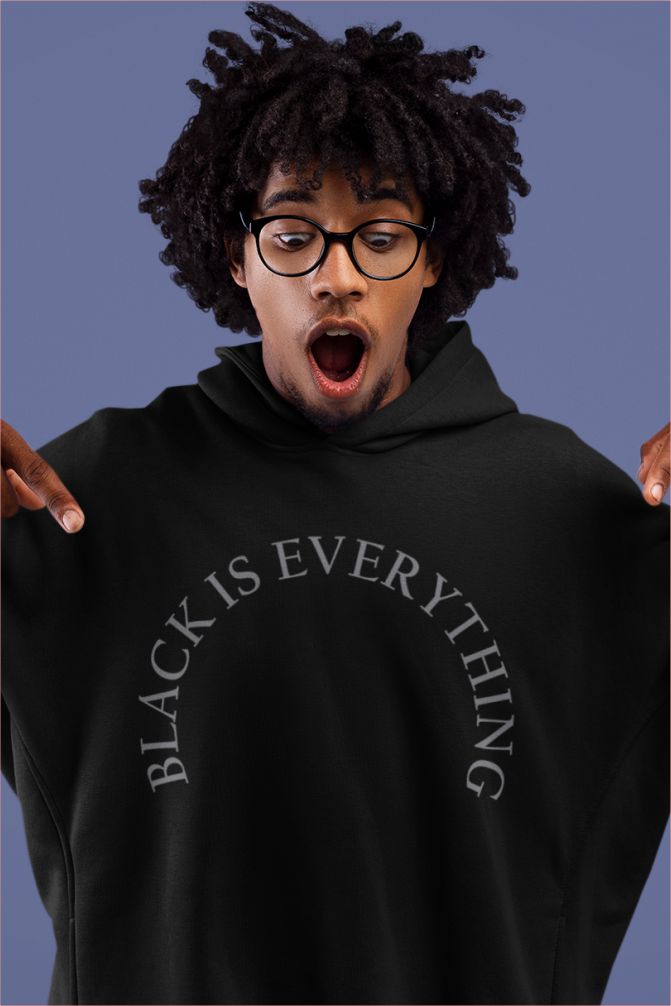 Black Is Everything Graphic Hoodie