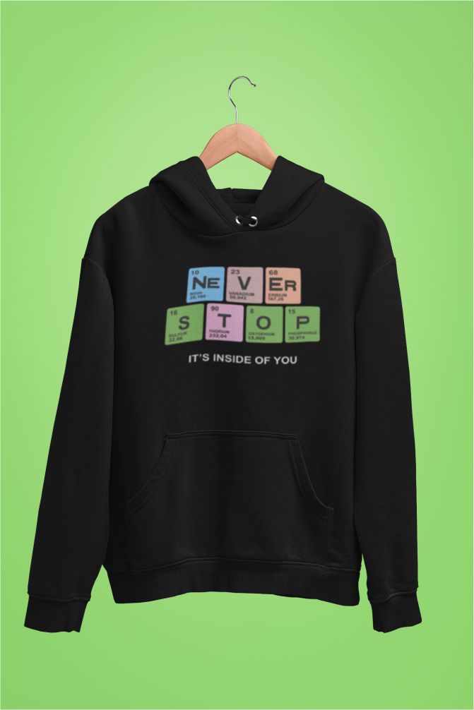 Never Stop Science Graphic Hoodie
