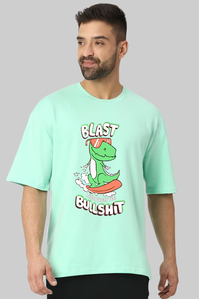 Bullshit Mint Green Oversized T-shirt